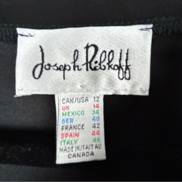 Joseph Ribkoff Red and Black Patterned Blazer - Picture 5 of 12